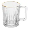 Xícara de Chá Diamante Deli com Fio de Ouro 200ml Cristal - Lyor