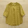2025 Nuevo Estilo de Verano Estilo Japonés Estampado de Lunares Cárdigan de Hilo de Doble Capa Camisa de Manga Corta para Mujer Venta al por Mayor