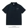 Camisa Polo Pesada Estilo Americano para Hombre, Manga Corta, Verano, Marca de Moda, Corte Holgado Casual, Top Camiseta de Media Manga