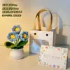 Regalo de cumpleaños para niñas para regalar a mejores amigas, ramo de girasoles para el Festival Qixi, pequeño adorno de coche, decoración de escritorio para el Día del Maestro