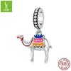 Amuleto de plata lindo camello diy colgante de plata de ley venta caliente AliExpress pulsera de cuentas accesorios de plata cuentas sueltas SCC1376