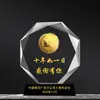 Monedas de Oro y Plata, Medallas Octagonales Personalizadas de Cristal de Hielo con Números y Letras, Billetes Conmemorativos, Insignias Conmemorativas Incrustadas, Celebraciones de Aniversario y Escolares