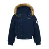 Chaqueta Abrigo de Algodón Acolchado con Capucha y Cuello de Piel Estilo Americano Moda Nacional para Hombres y Mujeres Invierno Engrosado Cálido Parker Chaqueta Corta de Algodón Acolchada Nueva Moda
