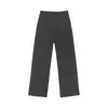 Calça larga personalizada/de alta qualidade, cor sólida, modelagem solta, estilo de perna reta, novo estilo americano, comprimento até o chão, calça casual de perna curva, cinza escuro