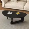 Mesa de café moderna de madera maciza para salas de estar pequeñas, estilo Ins moderno, mesa creativa simple para mirador