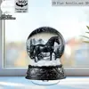 Impresión Plana Transfronteriza 2D Plano Rotación de 360 Grados Escena de Nieve Casa de Pingüinos Decoración de Escritorio Interior y Exterior Festival