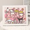 Pintura Diamantada Infantil Atacado Pintura com Cola Adesivos de Diamante com Porta-Retrato Pacote de Material DIY Feito à Mão Desenho Animado Mosaico Completo de Diamante
