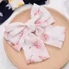 Pinza para el pelo de gasa súper de hada con lazo grande para la parte trasera de la cabeza accesorios para el cabello fresco dulce floral clip de resorte tocado
