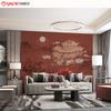 Hotel Hotel Vestíbulo Sala de Estar Paquete Suave Bolsa Suave Decoración Mural de Paisaje Bordado Chino Nuevo Fondo de Pared de Bolsa Dura