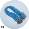 2.0/1.5mm Fabricantes coreanos de cordón de cera al por mayor collar de joyería de cordón de cera coreano negro con colgante de cuerda con cadena