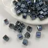 Contas Quadradas Contas de Vidro Imitando Cristal DIY Joias Feitas à Mão Pulseira Materiais para Contas Acessórios de Contas Soltas 4mm
