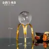 Adornos Metálicos de Bola de Cristal de Lujo Nórdico para Sala de Estar, Gabinete de Vino, Entrada, Gabinete de TV, Decoraciones para el Hogar, Piezas de Exhibición de Arte en Hierro