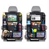 Organizador de asiento trasero para coche protector de patadas protector de asiento trasero tableta con pantalla táctil ordenador accesorios de viaje bolsillo de almacenamiento