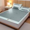 Esterilla Refrigerante de Seda de Hielo Verano 2026 Nuevo Modelo Esterilla de Seda de Hielo Cama Juego de Tres Piezas Lavable a Máquina Esterilla de Hierba para Una Persona Suave con Aire Acondicionado