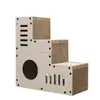 Placa de arranhar para gatos e casa para gatos, papelão ondulado denso, resistente a arranhões, villa multifuncional de camada dupla para gatos, suprimentos para animais de estimação gatos