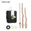 Movimiento de reloj silencioso DIY en stock transfronterizo, eje largo, segundero continuo, movimiento para reloj de pared, 4 tipos de manecillas de madera de nogal, movimiento de reloj
