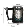 Suministro de Comercio Exterior Abastecimiento Transfronterizo Vikingo Creativo Oráculo Taza de Cerveza Taza Grande de Agua Taza de Acero Inoxidable