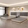 Mobiliario de Hotel, Cama de Hotel, Cama Estándar Personalizada para Habitación, Juego Completo para Habitación de Huéspedes de Apartamento B&B, Cama de Hotel Rápida, Cama Doble