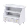 1:12 casa de muñecas casa de muñecas mini muebles accesorios micro escena madera blanco armario bajo toallero armario lateral