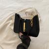 Bolso de Diseño Nicho de Moda Estilo Coreano para Mujer Otoño e Invierno 2026 Nuevo Bolso de Mano Texturizado Bolso de Hombro con Hebilla de Cierre Bolso de Hombro a la Moda