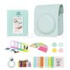 Polo mini12/11 cor sólida bolsa para câmera álbum de fotos adesivo porta-retrato espelho de selfie filtro kit 7 em 1