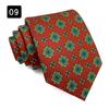 Corbata de Hombre Estilo Hong Kong Retro Estampado Vestido Moda Yuppie Seda Texturizada Accesorios Camisa Traje Hecho a Mano Ancha 8CM