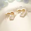 Brincos de Coração Estilo Hong Kong Lã Vermelha Moda Retro Simples Nicho Alto Padrão Elegante Brincos Estilo Ocidental