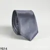 Corbata de color liso para hombre casual 5 cm estilo coreano seda artificial estrecha para lugar de trabajo boda negocios administrativa venta al por mayor