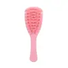Escova Massageadora de Folha de Ginkgo para Cabelo Combate à Caspa Pente de Silicone com Dentes Grossos e Cabo Longo Ferramenta para Lavar Cabelo