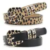 Cinturón Versátil Personalizado para Mujer, Cinturón Decorativo Simple y Elegante, Cinturón Decorativo de Alta Gama para Vestidos, Cinturón de Leopardo para Mujer