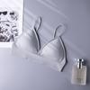 Popular Amazon Estilo Europeo y Americano Copa Triangular Sujetador Inalámbrico Ropa Interior Sin Costuras para Dormir Sujetador Suave Cómodo Sexy para Mujeres