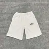 Pantalones Cortos Deportivos Casuales de Malla con Cordón y Estampado de Logo Francés Clásico Pintado a Mano Alcatraz