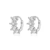 Pendientes de Plata de Ley S925 Incrustados con Circonita para Mujer Diseño de Nicho Alto Sentido de la Moda Europea y Americana ins Brazaletes para Oreja Accesorios Versátiles para Pendientes