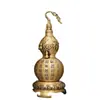 Cabaça de Latão Cobre Integral Atratora de Fortuna com Tampa Aberta para Decoração de Mesa de Escritório Casa e Presente