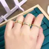 Nuevo Anillo Abierto de Esmalte Dopamina Estilo Chino Gota de Aceite Diseño de Nicho Lujo Ligero Anillo Francés de Gama Alta