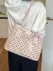 Bolsa de Tecido Vazada para Mulheres, Novo Modelo Verão 2026, Alto Valor Estético, Bolsa Tote de Grande Capacidade, Bolsa de Mão e Bolsa de Ombro da Moda