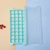 Forma de Gelo de Silicone, Caixa de Gelo Caseira com Tampa, Bandeja de Gelo para Cozinha, Caixa Criativa para Armazenamento de Gelo Doméstica e Comercial