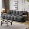 Sofá cama minimalista italiano Roche Bobois para sala de estar y estudio, sofá de línea recta en tela francesa para apartamentos pequeños, modelo nuevo de moda