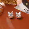 Aretes de Mariposa de Madreperla Natural con Circonita, Lujo Ligero, Modernos, de Alta Gama, Aretes Dulces y Elegantes, Aretes Estilo Diosa