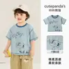 Camiseta Infantil Kaka Panda Niñas Tops de Manga Corta Ropa de Verano para Niños Ropa Casual de Verano para Bebé Ropa de Bebé de Manga Media