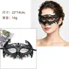 Máscara de Mascarada Media Cara Accesorios de Halloween Máscara de Ojos de Encaje Negra con Forma de Princesa para Niños Mujeres Adultos