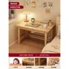 Escritorio y Librero de Madera Maciza Mesa Integrada para Uso Doméstico, Escritorio de Estudio para Estudiantes, Escritorio de Escritura Pequeño para Dormitorio de Apartamento, Escritorio para Computadora de Escritorio