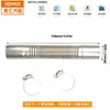 Conector de tubo de escape para aquecedor de estacionamento direto da fábrica 15cm com braçadeira, acessórios de tubo corrugado para aquecedor a diesel de RV em estoque