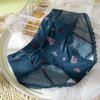 Verano Encaje Delgadas Transpirables Sexy Calzoncillos Ropa Interior Antibacteriana con Entrepierna de Algodón Sin Costuras para Mujer