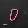 Mosquetón de Forma D Pintado de Colores Hebilla de Resorte Hecha a Mano para DIY Hebilla de Bolso Colgante para Llavero Cierre Accesorios de Joyería en Stock