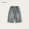 Colección de Jeans para NiñosPantalones Curvos para Niños con Estampado de Estrellas, Pantalones Sueltos para Niñas de Primavera y Otoño, Pantalones Tipo Zanahoria para Bebé Modernos