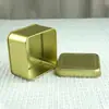 Caja Personalizada de Hojalata Cuadrada 77*77*42mm Grado Alimenticio Té Dulces Regalo Caja de Hojalata Retro Empaque