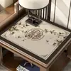 Novo Tapete de Mesa de Cabeceira Estilo Chinês, Impermeável, à Prova de Óleo, Lavável, Resistente ao Calor, Tapete para Armário, Capa à Prova de Poeira, Tapete de Mesa para Proteção de Desktop