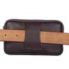 Bolsa de Cintura Horizontal de Couro Masculina, Bolsa de Telefone de Negócios Portátil, Porta-Moedas para Usar no Cinto, Bolsa Transversal para Esportes ao Ar Livre Atacado