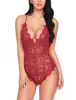 Lingerie Sexy Peça Única com Renda Europeia e Americana para Comércio Exterior Tamanho Plus Extremamente Atraente Lingerie para Boate Feminina